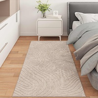 vidaXL Områdesmattor Rektangulär PALMERAS Beige 200 x 80 cm Polyester
