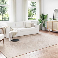 vidaXL Områdesmattor Rektangulär PALMERAS Beige 280 x 200 cm Polyester
