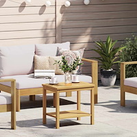 vidaXL Sidobord Olivenatur 50 x 35 x 45 cm Massivt Akaciaträ