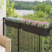 vidaXL Räcke Metall