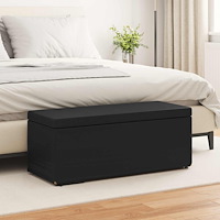 vidaXL Pall Svart 101 x 41 x 40 cm Konstläder och konstruerat trä