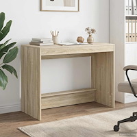 vidaXL Skrivbord för säng Sonoma-ek 100 x 45 x 75 cm Konstruerat trä