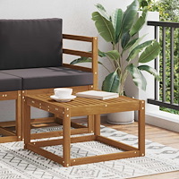 vidaXL Utomhusbord Massivt Akaciaträ Naturfärg 59 x 59 x 37 cm