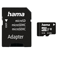 Hama Memory Card Micro SDHC 16GB Class 10 UI V10 80MB/s