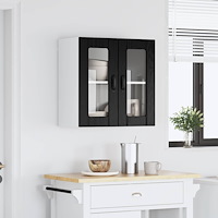 vidaXL Köksskåp med lagring Svart Ek 60 x 31 x 60 cm Konstruerat trä