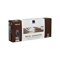 Abena Abena HospiCare Long - handskar - storlek: 9-10 - extra large - nitrilgummi - blå (paket om 100)