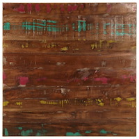 vidaXL Bordsskiva 80x80x1,5 cm fyrkantig massivt återvunnet trä