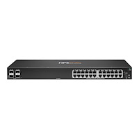 HP HPE Aruba Networking CX 6000 24p 10M/100M/1G 4p SFP 1G Switch - switch - 24 portar - Administrerad - rackmonterbar