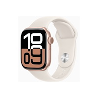 Apple Apple Watch Series 10 (GPS) - guldrosa aluminium - smart klocka med sportband - lätt rouge - 64 GB
