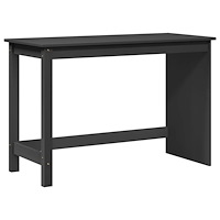 vidaXL Skrivbord Grå 112 x 50 x 75 cm Massiv furu