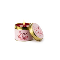 LILY FLAME CANDLES Rose Petals - Scented Tin Candle