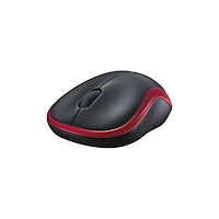 Logitech Logitech M185 - mus - 2.4 GHz - röd