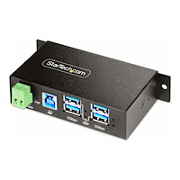 StarTech.com StarTech.com 4-Port Managed USB Hub with 4x USB-A, Heavy Duty with Metal Industrial Housing, ESD & Surge Protection, Wal...
