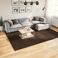 vidaXL Områdesmattor Rektangulär HUARTE Brun 280 x 200 cm Polyester