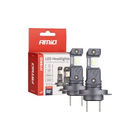 Amio LED-lampor för bilar hybridserie h7 h18 6000k canbus 60w ami...