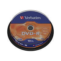 VERBATIM Verbatim - DVD-R x 10 - 4.7 GB - lagringsmedier
