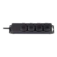 Brennenstuhl brennenstuhl Extension socket IP44 4-way black 2m H07RN-F 3G1,5 - effektband