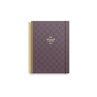 Burde Kalender Organizer & Notes vinröd 26/27