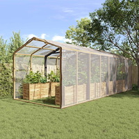 vidaXL Tarpaulin med öglor Transparent 6 x 10 m polyeten