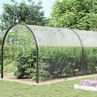 vidaXL Tarpaulin med öglor Transparent 8 x 8 m polyeten