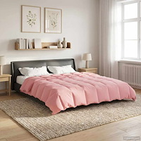 vidaXL Sommar Duvet Quiltad Rosa 200 x 240 cm Mikrofiber