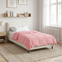 vidaXL Sommar Duvet Quiltad Rosa 140 x 220 cm Mikrofiber