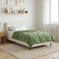 vidaXL Sommar Duvet Quiltad Grön 155 x 200 cm Mikrofiber
