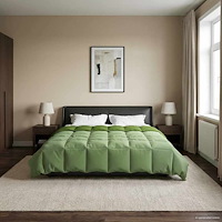 vidaXL Sommar Duvet Quiltad Grön 200 x 200 cm Mikrofiber