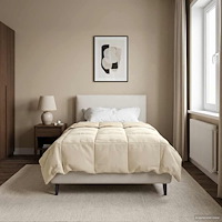 vidaXL Sommar Duvet Quiltad Kräm 135 x 220 cm Mikrofiber