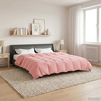 vidaXL Vinter Täcke Quiltad Rosa 220 x 240 cm Mikrofiber