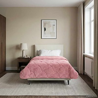 vidaXL Sommar Duvet Rosa 140 x 220 cm Mikrofiber och Teddyfleece