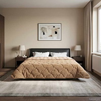 vidaXL Sommar Duvet Taupe 200 x 220 cm Mikrofiber och Teddyfleece