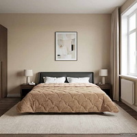 vidaXL Sommar Duvet Taupe 220 x 260 cm Mikrofiber och Teddyfleece