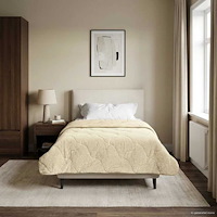 vidaXL Sommar Duvet Kräm 140 x 200 cm Mikrofiber och Teddyfleece