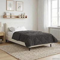 vidaXL Full Års-Duvet Quiltad Antracit 155 x 220 cm