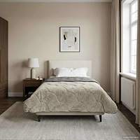 vidaXL Full Års-Duvet Ljusgrå 155 x 200 cm Mikrofiber och Teddyfleece