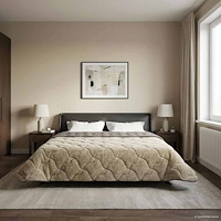 vidaXL Full Års-Duvet Ljusgrå 200 x 240 cm Mikrofiber och Teddyfleece