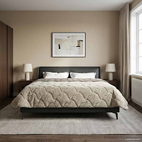 vidaXL Full Års-Duvet Ljusgrå 220 x 240 cm Mikrofiber och Teddyfleece