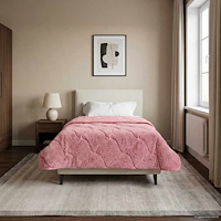 vidaXL Full Års-Duvet Rosa 155 x 220 cm Mikrofiber och Teddyfleece