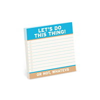 Knock Knock Knock Knock Let’s Do This Thing Large Sticky Notes (4x4in)