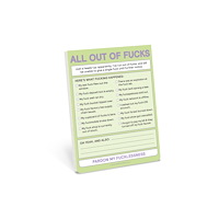 Knock Knock Knock Knock All Out of Fucks Nifty Note (Pastel Version)