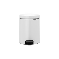 BRABANTIA Pedalhink, Brabantia NewIcon, vit, pulverlackerad stål, 5 li...