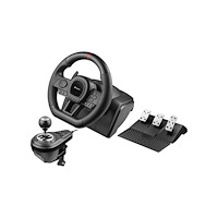 Tracer Tracer SimRacer - hjul, pedaler och växelspakuppsättning - kabelansluten (Öppnad)