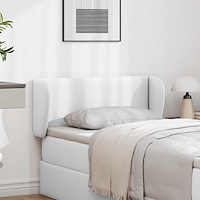 vidaXL Sänggavel Öra Ren Vit 40 x 23 x 6 cm Skum och konstruerat trä