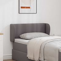 vidaXL Sänggavel Öra Dämpad Grå 40 x 23 x 6 cm PVC