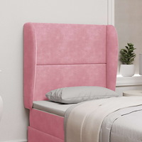 vidaXL Sänggavel Öra Rosa 80 x 23 x 6 cm Sammet