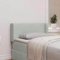 vidaXL Sänggavel Öra Ljusgrå 40,5 x 40,5 x 4 cm Sammet