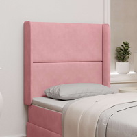 vidaXL Sänggavel Öra Rosa 80 x 16 x 4 cm Sammet