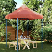 vidaXL Partytält Terracotta 200 x 200 x 306 cm Oxford Tyg