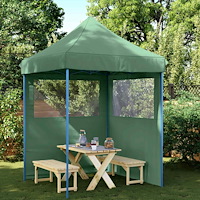 vidaXL Partytält Grön 200 x 200 x 306 cm Oxford Tyg